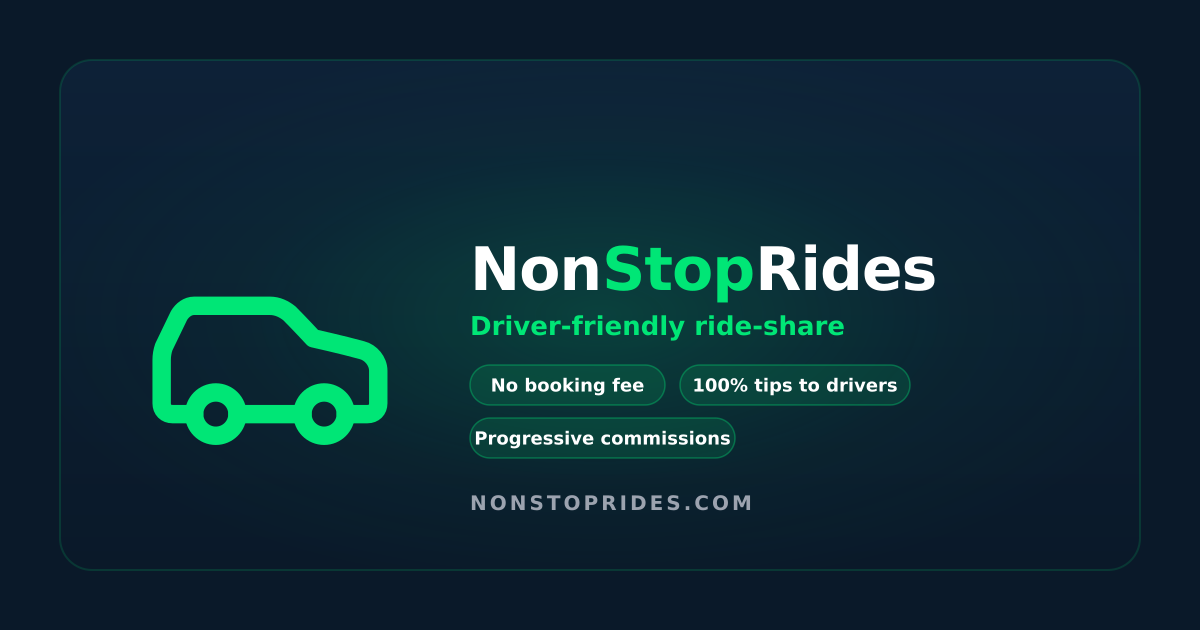Non Stop Ride Cd NonStopRides - Driver-Friendly Ride-Share Platform